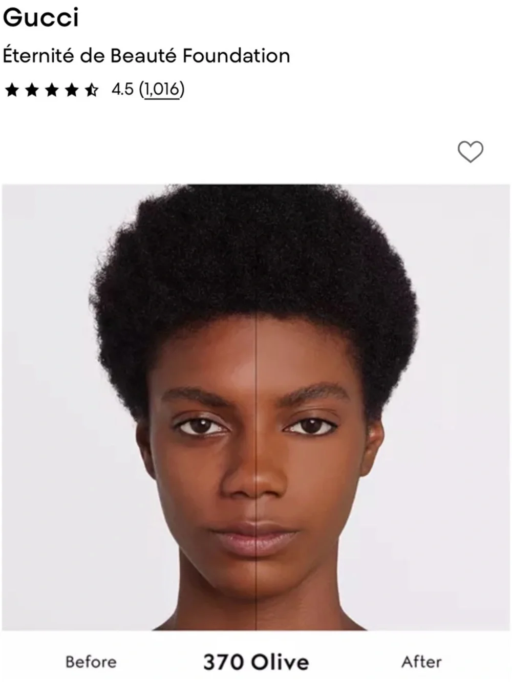 Gucci Foundation Bottle and Box - Tan, Cream